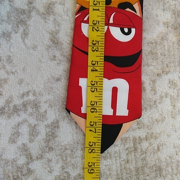 M & M's Brand Candy Tie Black Red Yellow White - Picture 11 of 11